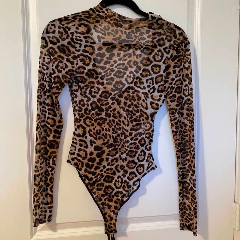 Mesh CHEETAH print bodysuit